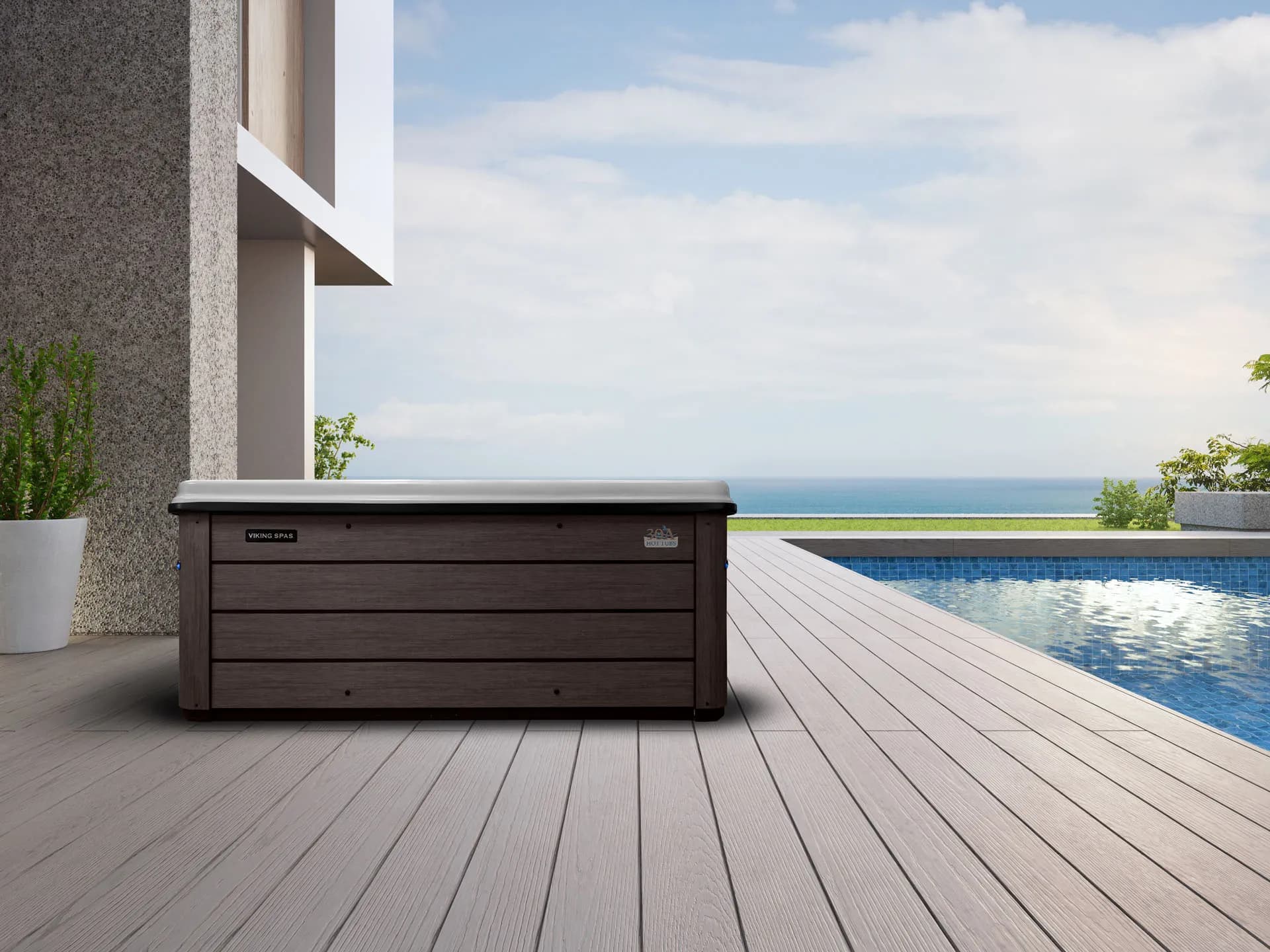 Hot tub installation